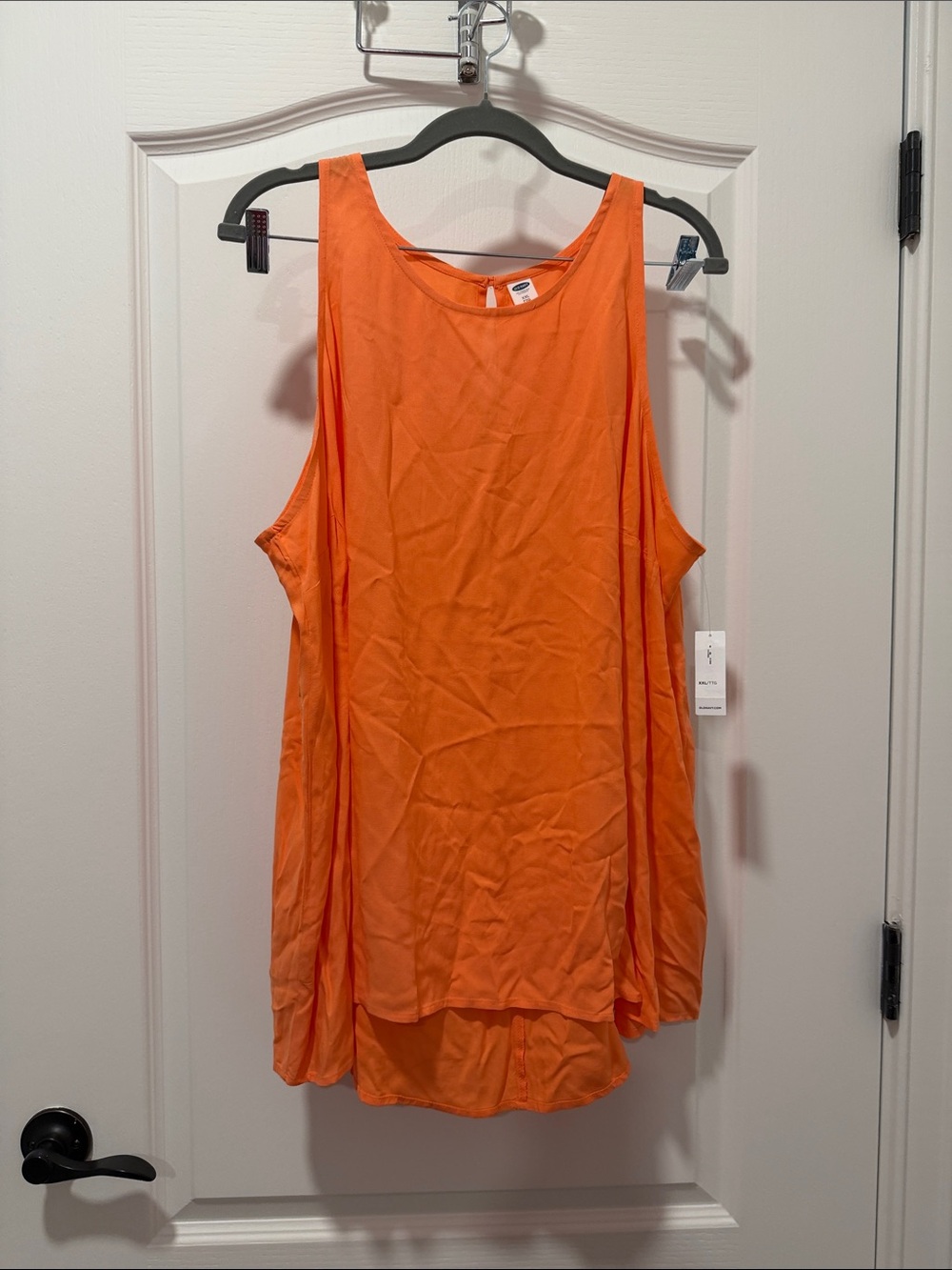 Women's Orange High Neck Tank